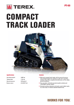 स्किड स्टीयर लोडर Terex PT 60