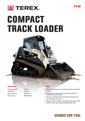 स्किड स्टीयर लोडर Terex PT 80
