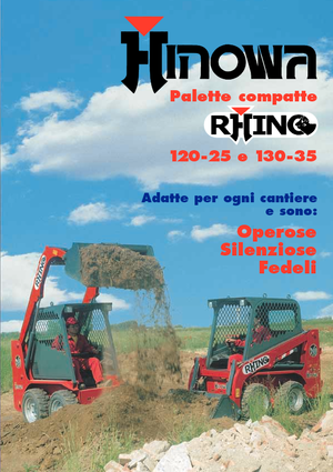 स्किड स्टीयर लोडर Hinowa Rhino 130-35