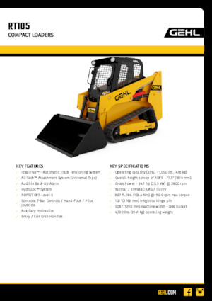 स्किड स्टीयर लोडर Gehl VT320