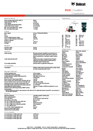 स्किड स्टीयर लोडर Bobcat S530