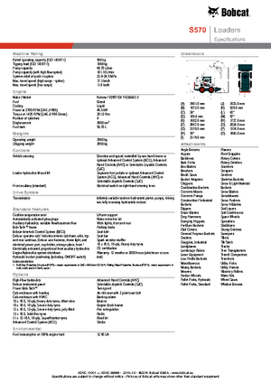 स्किड स्टीयर लोडर Bobcat S570