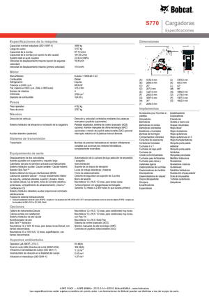 स्किड स्टीयर लोडर Bobcat S770