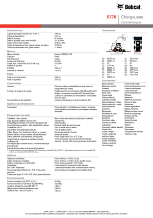स्किड स्टीयर लोडर Bobcat S770