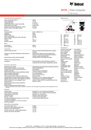 स्किड स्टीयर लोडर Bobcat S770