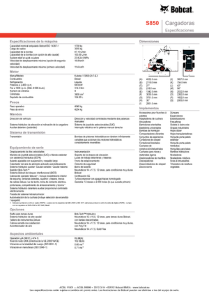 स्किड स्टीयर लोडर Bobcat S850