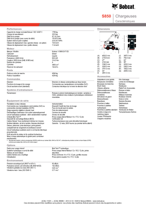 स्किड स्टीयर लोडर Bobcat S850