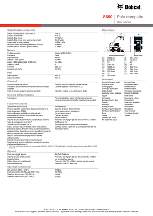 स्किड स्टीयर लोडर Bobcat S850