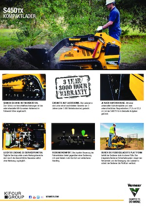 स्किड स्टीयर लोडर Vermeer S450TX