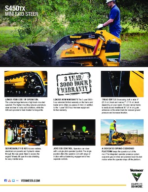 स्किड स्टीयर लोडर Vermeer S450TX
