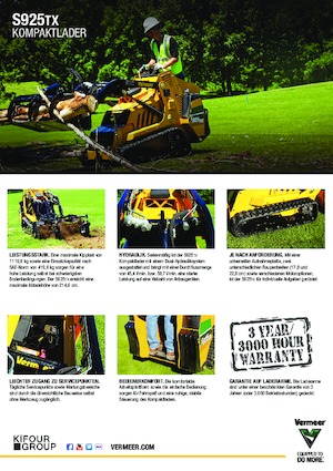 स्किड स्टीयर लोडर Vermeer S925TX