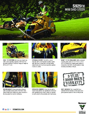 स्किड स्टीयर लोडर Vermeer S925TX