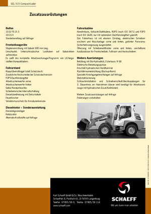 स्किड स्टीयर लोडर Terex-Schaeff SCL 515