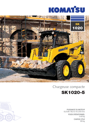 स्किड स्टीयर लोडर Komatsu SK1020-5 Super Flow