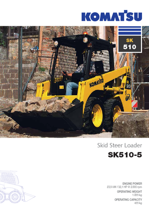स्किड स्टीयर लोडर Komatsu SK510-5
