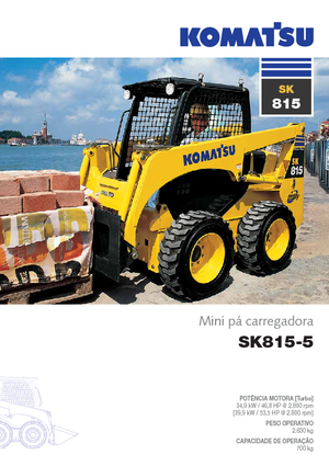 स्किड स्टीयर लोडर Komatsu SK815-5 Super Flow