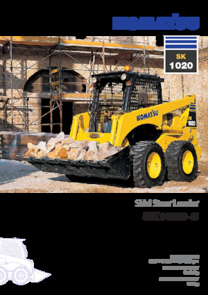 स्किड स्टीयर लोडर Komatsu SK1020-5 Super Flow