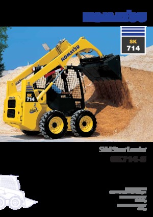 स्किड स्टीयर लोडर Komatsu SK714-5