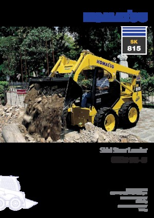 स्किड स्टीयर लोडर Komatsu SK815-5E0