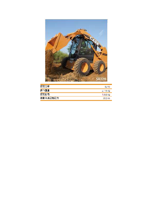 स्किड स्टीयर लोडर Case SR 220