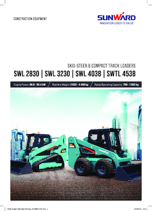 स्किड स्टीयर लोडर Sunward SWL2830 