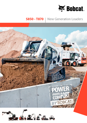 स्किड स्टीयर लोडर Bobcat T870