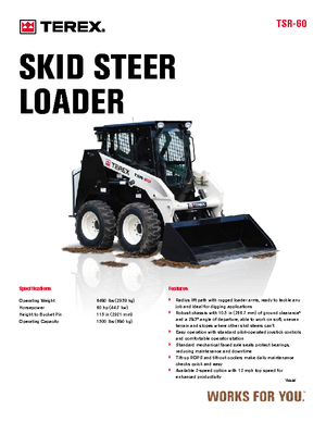 स्किड स्टीयर लोडर Terex TSR 60