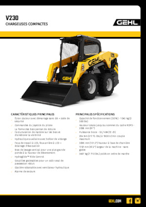 स्किड स्टीयर लोडर Gehl VT230