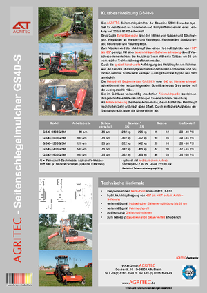 स्लोप मोवर Agritec GS 40 S 100