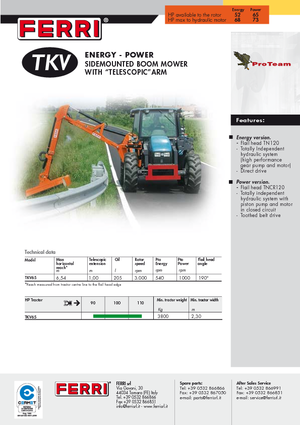 स्लोप मोवर Ferri TKV 65