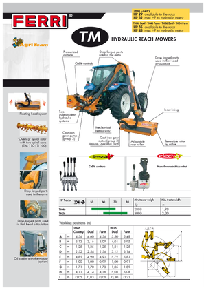 स्लोप मोवर Ferri TM 46 Dual