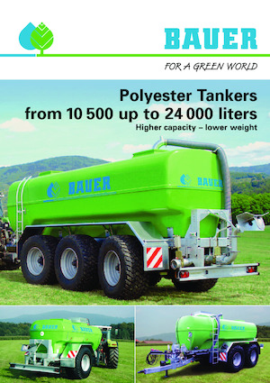 स्लरी टैंक Bauer Irrigation Centrifugal tanker Poly 105 EA SF single axle