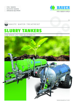 स्लरी टैंक Bauer Irrigation Vacuum tanker V40 single axle