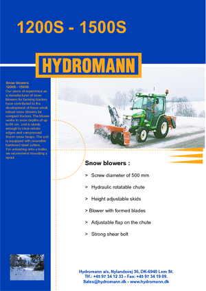 स्नोकटर Hydromann 1200 S