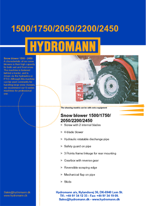 स्नोकटर Hydromann 1750
