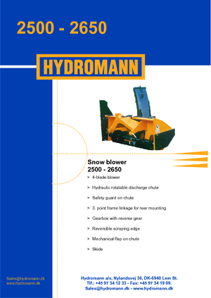 स्नोकटर Hydromann 2500