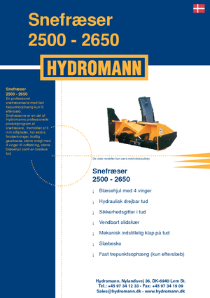 स्नोकटर Hydromann 2500