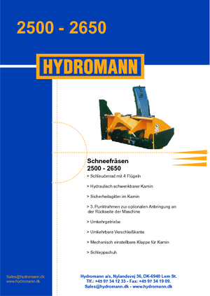 स्नोकटर Hydromann 2500