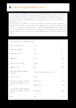 स्नोकटर Pronar OW 2.4 H