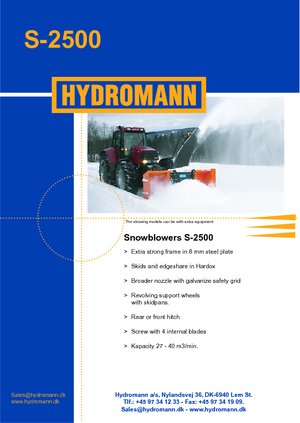 स्नोकटर Hydromann S 2500