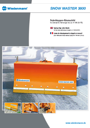 स्नोप्लो लाइट-ड्यूटी Wiedenmann 3800