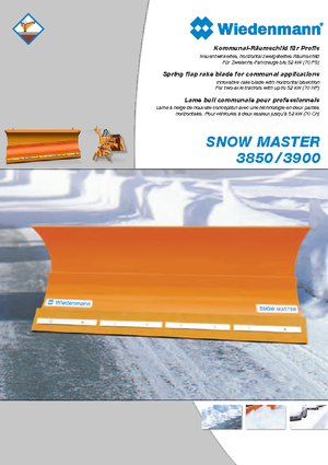 स्नोप्लो लाइट-ड्यूटी Wiedenmann SnowMaster 3853