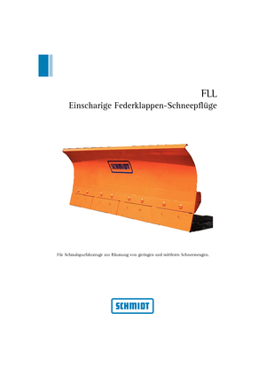 स्प्रिंग-फ्लैप के साथ स्नोप्लो Schmidt FLL 14 *