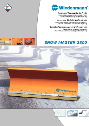 स्प्रिंग-फ्लैप के साथ स्नोप्लो Wiedenmann SnowMaster 3804