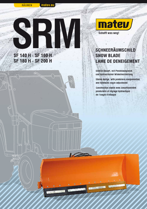 स्प्रिंग-फ्लैप के साथ स्नोप्लो Matev SRM-SF 140 H