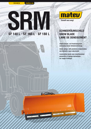 स्प्रिंग-फ्लैप के साथ स्नोप्लो Matev SRM-SF 140 L