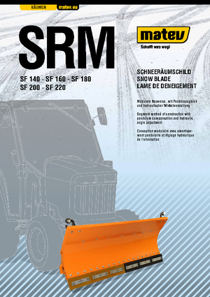 स्प्रिंग-फ्लैप के साथ स्नोप्लो Matev SRM-SF 140 ST