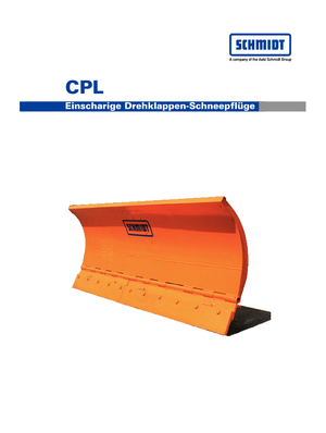 स्विवेल-फ्लैप के साथ स्नोप्लो Schmidt CPL 18 *