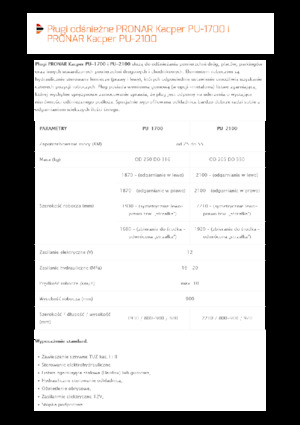 स्विवेल-फ्लैप के साथ स्नोप्लो Pronar PU 2100