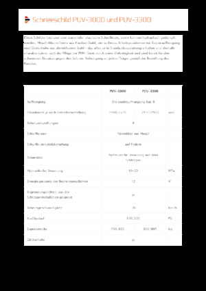 स्विवेल-फ्लैप के साथ स्नोप्लो Pronar PUV 3300